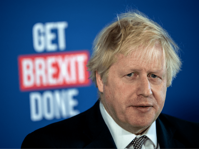 LONDON, ENGLAND - NOVEMBER 29: British Prime Minister Boris Johnson speaks at a press conference alongside cabinet minister Michael Gove and former Labour Party MP Gisela Stuart on November 29, 2019 in London, England. Mr Johnson talked about his party's plans to solve the impasse on Brexit and answered questions …