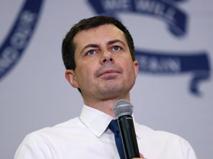 Democratic presidential candidate South Bend, Ind., Mayor Pete Buttigieg speaks during a town hall meeting, Monday, Nov. 25, 2019, in Creston, Iowa. (AP Photo/Charlie Neibergall)