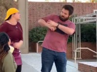 Chico State: Protester Takes Conservative’s Sign, Strikes Him in the Face with It