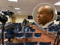 Former Massachusetts Governor Deval Patrick canceled a campaign event on Wednesday after only two showed up.