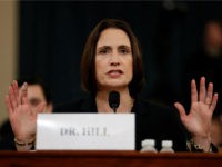 Former White House national security aide Fiona Hill testifies before the House Intelligence Committee on Capitol Hill in Washington, Thursday, Nov. 21, 2019, during a public impeachment hearing of President Donald Trump's efforts to tie U.S. aid for Ukraine to investigations of his political opponents. (AP Photo/Andrew Harnik)