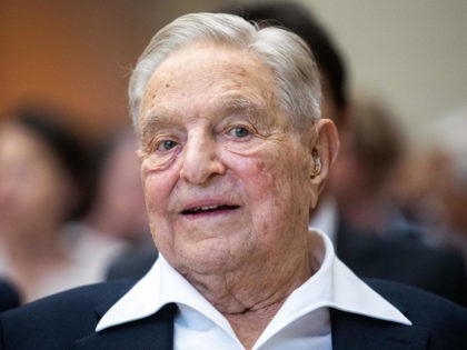 Hungarian-born US investor and philanthropist George Soros receives the Schumpeter Award 2
