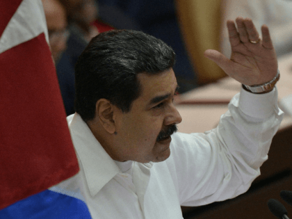 Venezuelan President Nicolas Maduro delivers a speech during the commemoration of the 14th anniversary of Bolivarian Alliance for the Peoples of Our America Peoples' Trade Treaty (ALBA-TCP) during the XVI ALBA-TCP Summit, at the Convention Palace in Havana, on December 14, 2018. - ALBA countries are seeking to strengthen their …