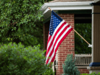 flag on house