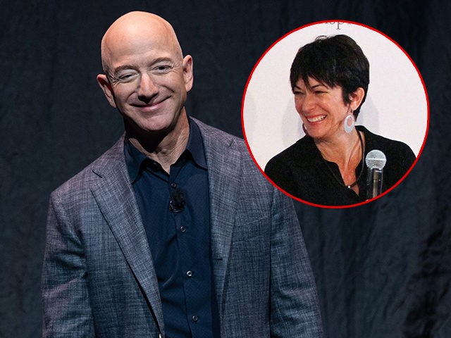 (INSET: Ghislaine Maxwell) Jeff Bezos announces Blue Moon, a lunar landing vehicle for the