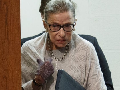 WASHINGTON, DC - SEPTEMBER 12: Supreme Court Justice Ruth Bader Ginsburg arrives to delive