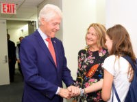 NEW YORK, NEW YORK - SEPTEMBER 11: Bill Clinton, Jennifer James and Scarlett James attend Annual Charity Day Hosted By Cantor Fitzgerald, BGC and GFI on September 11, 2019 in New York City. (Photo by Gary Gershoff/Getty Images for Cantor Fitzgerald)