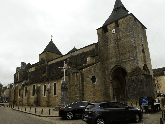 This picture taken on November 4, 2019, shows the facade of the Sainte-Marie cathedral in