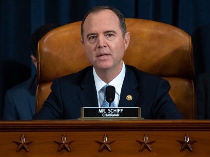 WASHINGTON, DC - NOVEMBER 13: House Intelligence Committee Chairman Adam Schiff (D-CA) giv