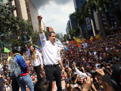 CARACAS, VENEZUELA - NOVEMBER 16: leader Juan GuaidÛ, recognized by many members of the i