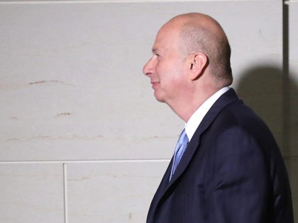 US Ambassador To The EU Gordon Sondland Testifies Again In House Impeachment Inquiry WASHINGTON, DC - OCTOBER 28: U.S. Ambassador to the European Union Gordon Sondland arrives for a closed session before the House Intelligence, Foreign Affairs and Oversight committees October 28, 2019 at the U.S. Capitol in Washington, DC. Sondland returned to give additional testimony in the ongoing impeachment inquiry against President …