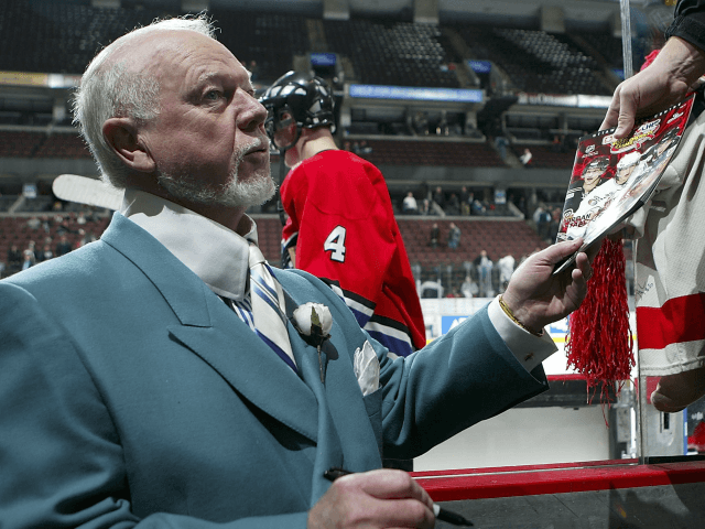 OTTAWA - JANUARY 18: Head coach Don Cherry of Team Cherry signs autographs for fans during