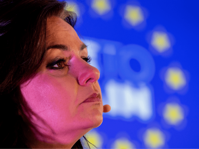 LONDON, ENGLAND - NOVEMBER 07: Liberal Democrats politician Heidi Allen speaks at a press conference announcing a 'remain alliance pact' with the Liberal Democrats, Green and Plaid Cymru on November 7, 2019 in London, England. The three 'Unite to Remain' parties have announced 60 seats where pro EU candidates are …
