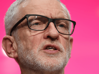 Britain's opposition Labour Party leader Jeremy Corbyn speaks during the launch of the Labour party election manifesto in Birmingham, northwest England on November 21, 2019. - Britain will go to the polls on December 12, 2019 to vote in a pre-Christmas general election. (Photo by Oli SCARFF / AFP) (Photo …