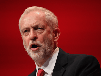 LIVERPOOL, ENGLAND - SEPTEMBER 28: Labour party Leader Jeremy Corbyn addresses delegates a