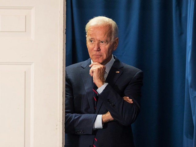 ROCHESTER, NH - OCTOBER 09: Democratic presidential candidate, former Vice President Joe B