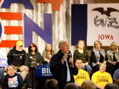 Democratic presidential candidate former Vice President Joe Biden speaks during a town hal