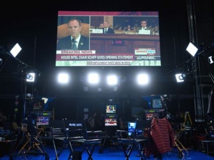 MSNBC set impeachment debate (Saul Loeb / Getty)