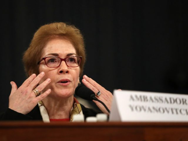 WASHINGTON, DC - NOVEMBER 15: Former U.S. Ambassador to Ukraine Marie Yovanovitch testifie
