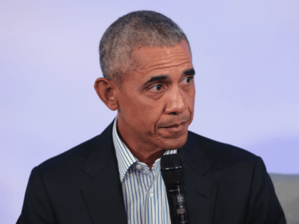 CHICAGO, ILLINOIS - OCTOBER 29: Former U.S. President Barack Obama …