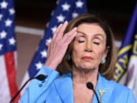 House Speaker Nancy Pelosi and House Intelligence Committee Chair Adam Schiff(not shown), D-CA, speak during a press conference in the House Studio of the US Capitol in Washington, DC on October 2, 2019. (Photo by MANDEL NGAN / AFP) (Photo by MANDEL NGAN/AFP via Getty Images)