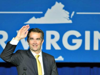 Virginia Democratic Gov. elect Ralph Northam addresses supporters and at the Northam For G