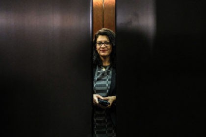 WASHINGTON, DC - OCTOBER 23: Rep. Rashida Tlaib (D-MI) departs after a closed session before the House Intelligence, Foreign Affairs and Oversight committees on Capitol Hill on October 23, 2019 in Washington, DC. Deputy Assistant Secretary of Defense Laura Cooper was on Capitol Hill to testify to the committees for …