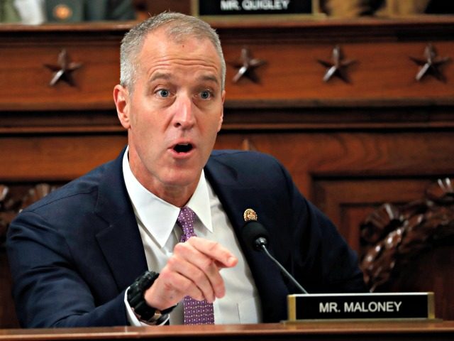 Rep. Sean Patrick Maloney, D-NY, speaks during the House Permanent Select Committee on Intelligence public hearing on the impeachment inquiry into US President Donald J. Trump, on Capitol Hill in Washington,DC on November 19, 2019. - President Donald Trump faces more potentially damning testimony in the Ukraine scandal as a …