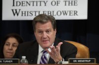 WASHINGTON, DC - NOVEMBER 15: U.S. Rep. Michael Turner (R-OH) speaks during a hearing in which former U.S. Ambassador to Ukraine Marie Yovanovitch testifies before the House Intelligence Committee in the Longworth House Office Building on Capitol Hill November 15, 2019 in Washington, DC. In the second impeachment hearing held …