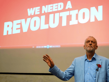 Britain's Labour Party leader Jeremy Corbyn joins the local campaign launch event in Glouc