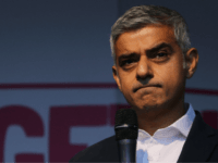 London Mayor British Sadiq Khan speaks on stage in Parliament Square in central London on October 19, 2019, during a rally by the People's Vote organisation calling for a final say in a second referendum on Brexit. - Thousands of people march to parliament calling for a "People's Vote", with …