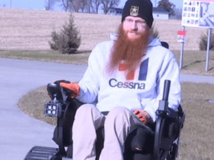 Army veteran Scott Miller has a new way to get around after receiving a motorized chair on