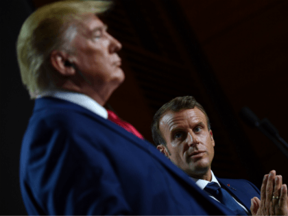 US President Donald Trump (L) and French President Emmanuel Macron give a joint press conference in Biarritz, south-west France on August 26, 2019, on the third day of the annual G7 Summit attended by the leaders of the world's seven richest democracies, Britain, Canada, France, Germany, Italy, Japan and the …