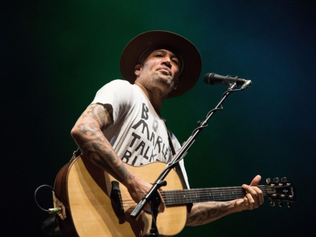 US guitar player and singer Ben Harper performs on stage during the Vieilles Charrues musi