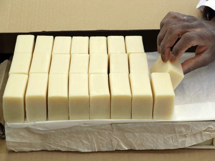 In this photo taken on Thursday, Jan. 17, 2019, bars of soap are packed at the Clarity-The Soap Co. premises in London. Amid the rancor and political bickering that this week sent Prime Minister Theresa May's Brexit deal down to the biggest defeat in history, people across the U.K. are …