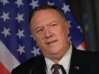 LEIPZIG, GERMANY - NOVEMBER 07: U.S. Secretary of State Mike Pompeo and German Foreign Minister Heiko Maas (not pictured) speak to the media following talks on November 7, 2019 in Leipzig, Germany. Pompeo is in Germany ahead of the November 9 30th anniversary of the fall of the Berlin Wall, …