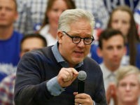 PROVO, UT - MARCH 19: Conservative radio talk show host Glenn Beck speaks at republican presidential candidate Ted Cruz campaign rally on March 19, 2016 in Provo, Utah. The Republican and Democratic caucus will be held in Utah on Tuesday March 22, 2016. (Photo by George Frey/Getty Images