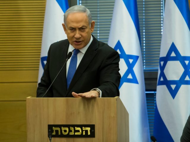 JERUSALEM, ISRAEL - NOVEMBER 20: Israeli Prime Minister Benjamin Netanyahu speaks before a