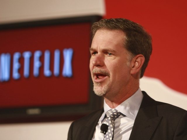 MEXICO CITY, MEXICO - SEPTEMBER 12: Reed Hastings, CEO of Netflix, attends a press conference to announce the Netflix service in Mexico at the St. Regis Hotel on September 12, 2011 in Mexico City, Mexico. (Photo by Hector Vivas/Latin Content/Getty Images)