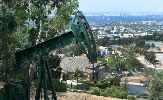 Los Angeles: Hollywood, palm trees and urban oil fields