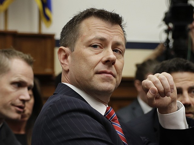 FBI Deputy Assistant Director Peter Strzok is seated to testify before the the House Committees on the Judiciary and Oversight and Government Reform during a hearing on "Oversight of FBI and DOJ Actions Surrounding the 2016 Election," on Capitol Hill, Thursday, July 12, 2018, in Washington. (AP Photo/Evan Vucci)