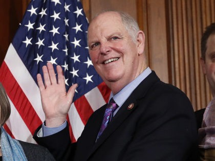 House Speaker Nancy Pelosi of Calif., left, poses during a ceremonial swearing-in with Rep. Tom O'Halleran, D-Ariz., second from right, on Capitol Hill, Thursday, Jan. 3, 2019 in Washington during the opening session of the 116th Congress.. (AP Photo/Alex Brandon)