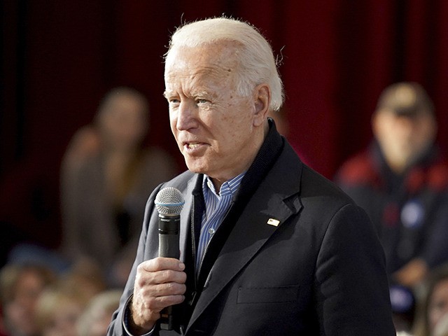 Democratic presidential candidate former Vice President Joe Biden campaigns on Sunday, Dec. 29, 2019, in Peterborough, N.H. (AP Photo/Mary Schwalm)