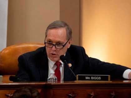 Rep. Andy Biggs (R-AZ) speaks at a public impeachment inquiry hearing with the House Judiciary Committee on Capitol Hill in Washington, DC on December 9, 2019 - The impeachment proceedings against President Donald Trump in a sharply divided US Congress enter a new phase Monday when the House Judiciary Committee …