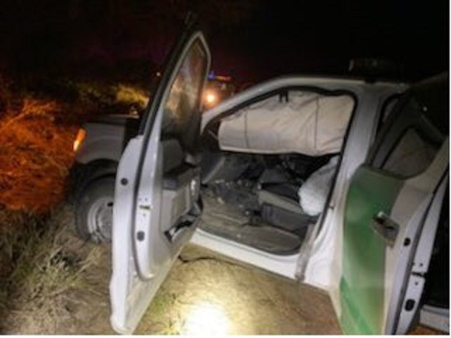 An alleged marijuana smuggler rammed a Border Patrol agent's vehicle as the smuggler attem