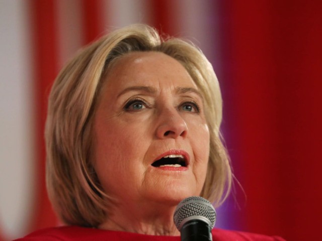 NEW YORK, NEW YORK - APRIL 23: Former U.S. Secretary of State Hillary Clinton speaks at th