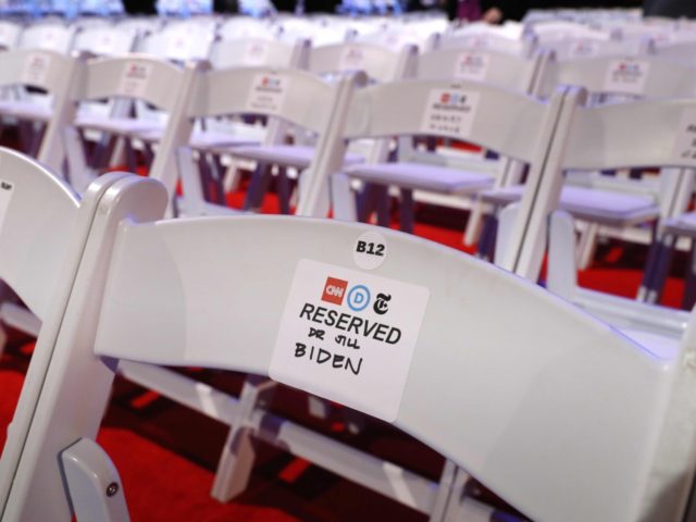 Debate chairs (Chip Somodevilla / Getty)