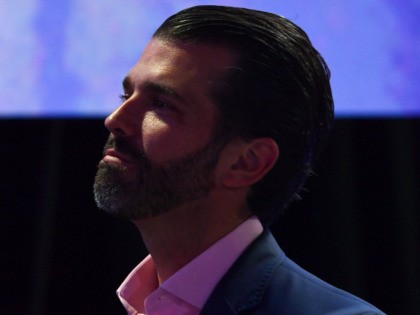 Son of the US president Donald Trump Jr. attends the Turning Point USA Student Action Summit at the Palm Beach County Convention Center in West Palm Beach, Florida on December 21, 2019. (Photo by Nicholas Kamm / AFP) (Photo by NICHOLAS KAMM/AFP via Getty Images)
