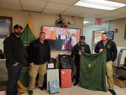 Border Patrol agents gather Christmas gifts for the children of fallen agents via the Fallen Agent Fund.