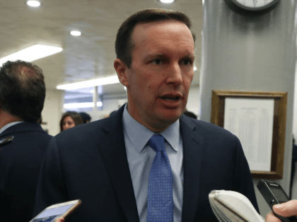 U.S. Sen. Chris Murphy (D-CT) talks to reporters ahead of a vote before attending the weekly Senate Democrat policy luncheon on Capitol Hill September 24, 2019 in Washington, DC. (Photo by Mark Wilson/Getty Images)